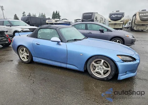 2003 Honda S2000 z USA, uszkodzony, nr VIN JHMAP11423T003779